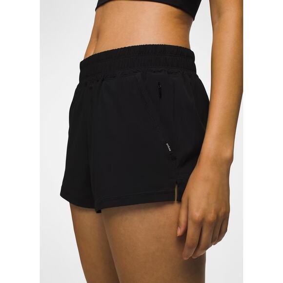 Prana Railay Short Women's XS Black 3" Inseam Standard Fit Mid Rise Lightweight - Picture 3 of 12